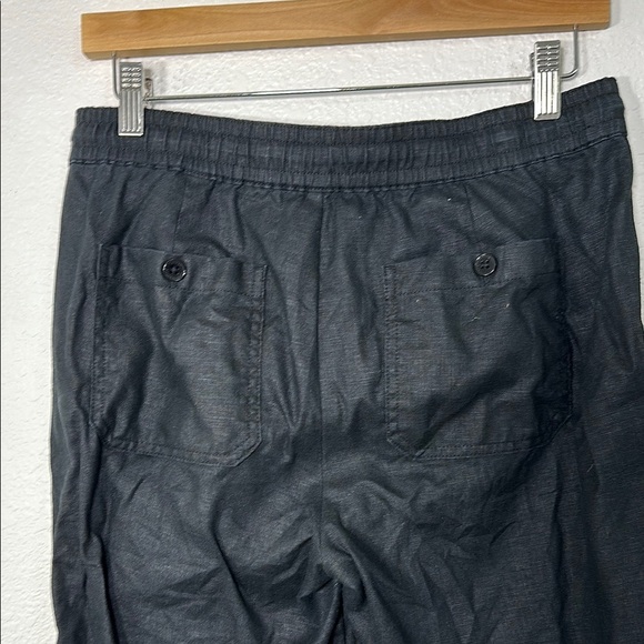 Linen Lauren Ralph Lauren Black Cropped Pants Size 2 - Picture 5 of 6
